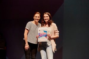 Vicky McClure and Rebecca Constable (Young Creative of the Year 2016)